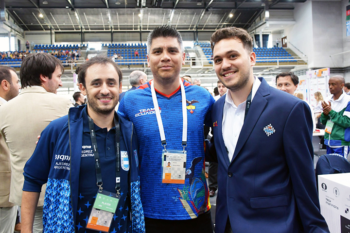 ¡Fuerza latina! Leandro Krysa, Daniel Mieles Palau y Alan Pichot | Foto: Patricia Claros